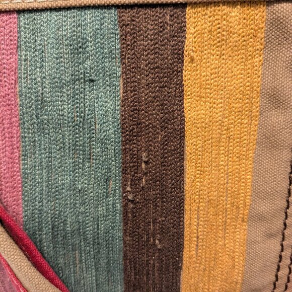 Fossil Canvas Striped Tote Bag - Picture 4 of 12